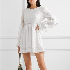 Love Shack Fancy Jullian Dress - White Lace - 00